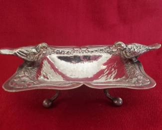 435 Lot 415h Vintage silver plate handmade hand hammered
