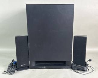 744 Lot 664 Sony SS WSB102 passive subwoofer and two