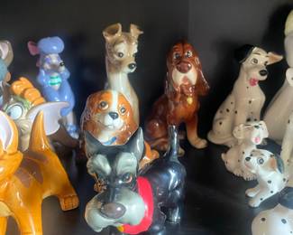 Vintage Wade Disney 'Hat Box' Series Porcelain Figurines