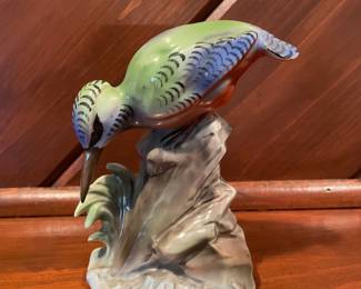 Vintage Goebel Kingfisher Porcelain Figurine