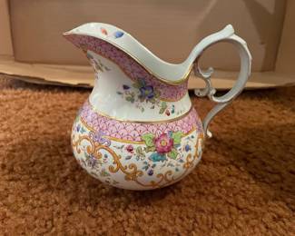 Vintage Minton Cockatrice Pink Creamer