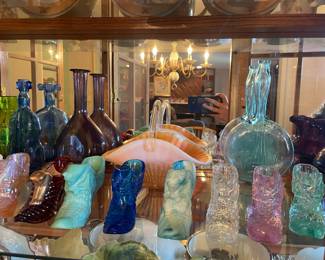 Vintage Glass Shoes and Collectible Glassware