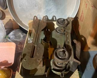 Vintage Adjustable Metal Roller Skates