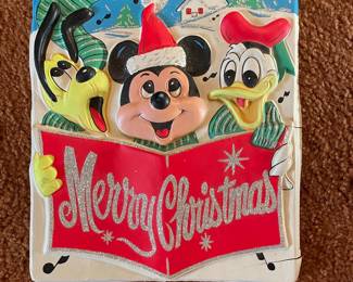 Disney Christmas Wall Plaque
