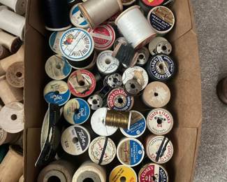 Vintage Sewing Notions and Thread Assortment