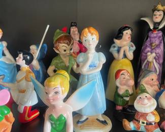 Vintage Walt Disney Character Ceramic Figurines