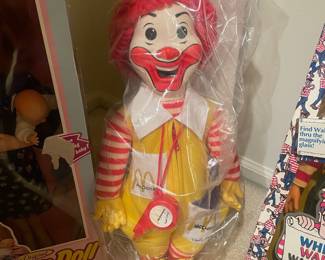 Vintage 1978 Hasbro Ronald McDonald Plush Doll