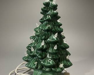 Vintage Ceramic Lighted Christmas Tree