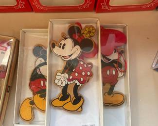 Vintage Disney Wooden Minnie Mouse Christmas Ornament