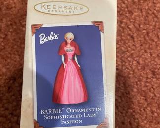 2002 Hallmark Keepsake Ornament Barbie in Sophisticated Lady Fashion