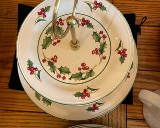 Sango White Christmas Dinnerware and Accessories
