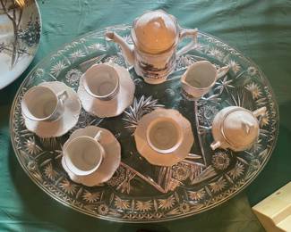 Vintage Crown Bavaria for Avon Christmas Tea Set