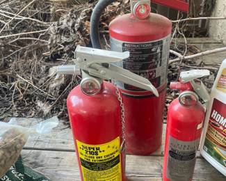 Vintage Dry Chemical Fire Extinguishers