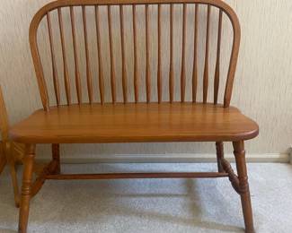 Vintage Windsor-Style Settee