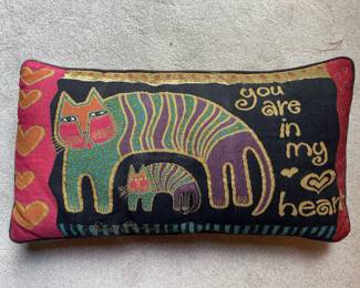 Laurel Burch Cat Tapestry Pillow