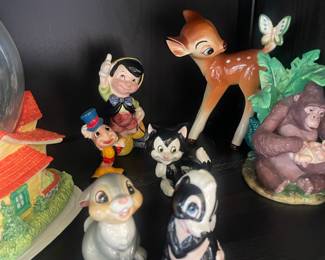 Vintage Disney Character Ceramic Figurines