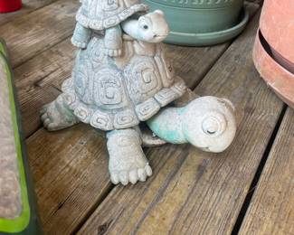 Vintage Turtle Garden Statue