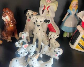 Vintage Disney 101 Dalmatians Ceramic Figurines