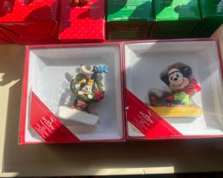 Vintage Schmid Walt Disney Characters Annual Christmas Ornaments