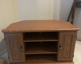 Vintage Oak Media Console