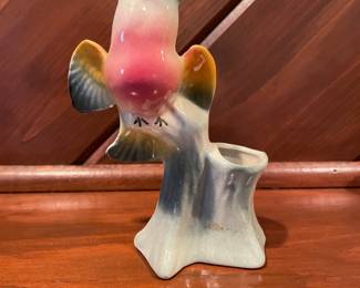 Vintage Royal Copley Ceramic Bird Bud Vase