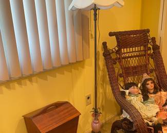 Vintage Wicker Rocking Chair