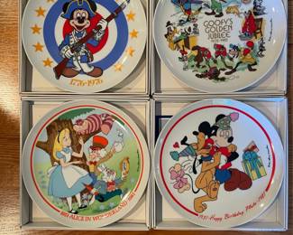 Vintage Schmid Walt Disney Commemorative Collector Plates