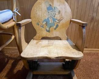 Vintage Child's Spring Rocking Chair
