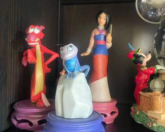 Vintage Disney Mulan Ceramic Figurine Set