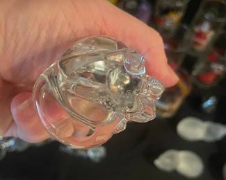 Vintage Crystal Cat Figurines