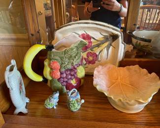 Vintage Fitz and Floyd Calypso Fruit Collection and Decorative Ceramics