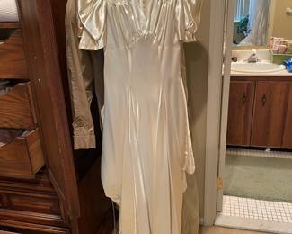 Vintage Satin Wedding Gown