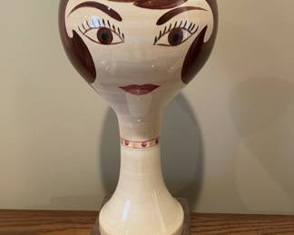 Vintage Stangl Pottery Mannequin Head Hat or Wig Stand
