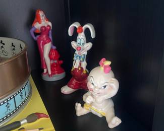 Vintage Who Framed Roger Rabbit Ceramic Figurines