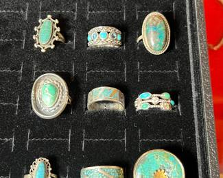 Sterling silver & Turquoise Rings