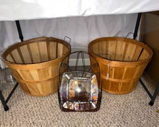 Vintage bushell baskets