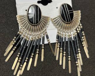 Vintage southwestern sterling silver earrings