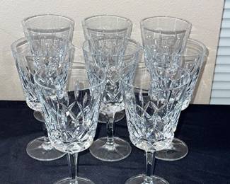 Gorham King Edward crystal wine glasses