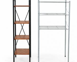 76 PairofModernLadderBookshelvesStorageRacks