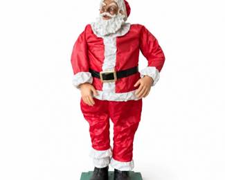 126 VintageLifeSizeSantaClausChristmasDisplayFigure