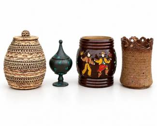 86 VintageStudioPotteryRedWingDecorCollection