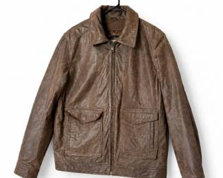 97 MJulianGenuineLeatherBrownJacketSizeM