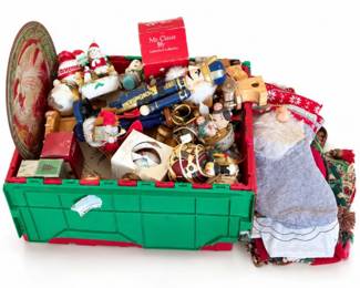 60 LargeMysteryVintageChristmasDecorationsLot