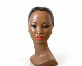 96 VintageAsianWomanMannequinHeadBustMadeinTaiwan