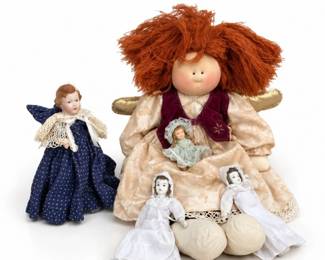 61 VintageDollCollectionPorcelainKAISAngelDoll