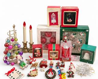 21 LargeHallmarkKeepsakeVintageChristmasOrnamentLot