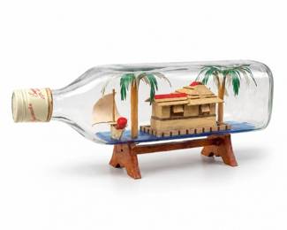 104 VintagePhilippinesFolkArtShipinaBottleDiorama