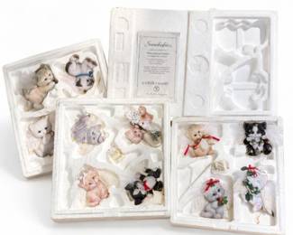 15 BradfordEditionsPurrfectAngelsCatOrnaments