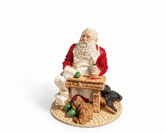 24 UnitedDesign1986SantaCheckingHisListFigurine