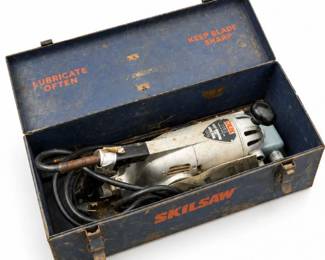 114 VintageSKILBeltSanderwithOriginalMetalToolBox